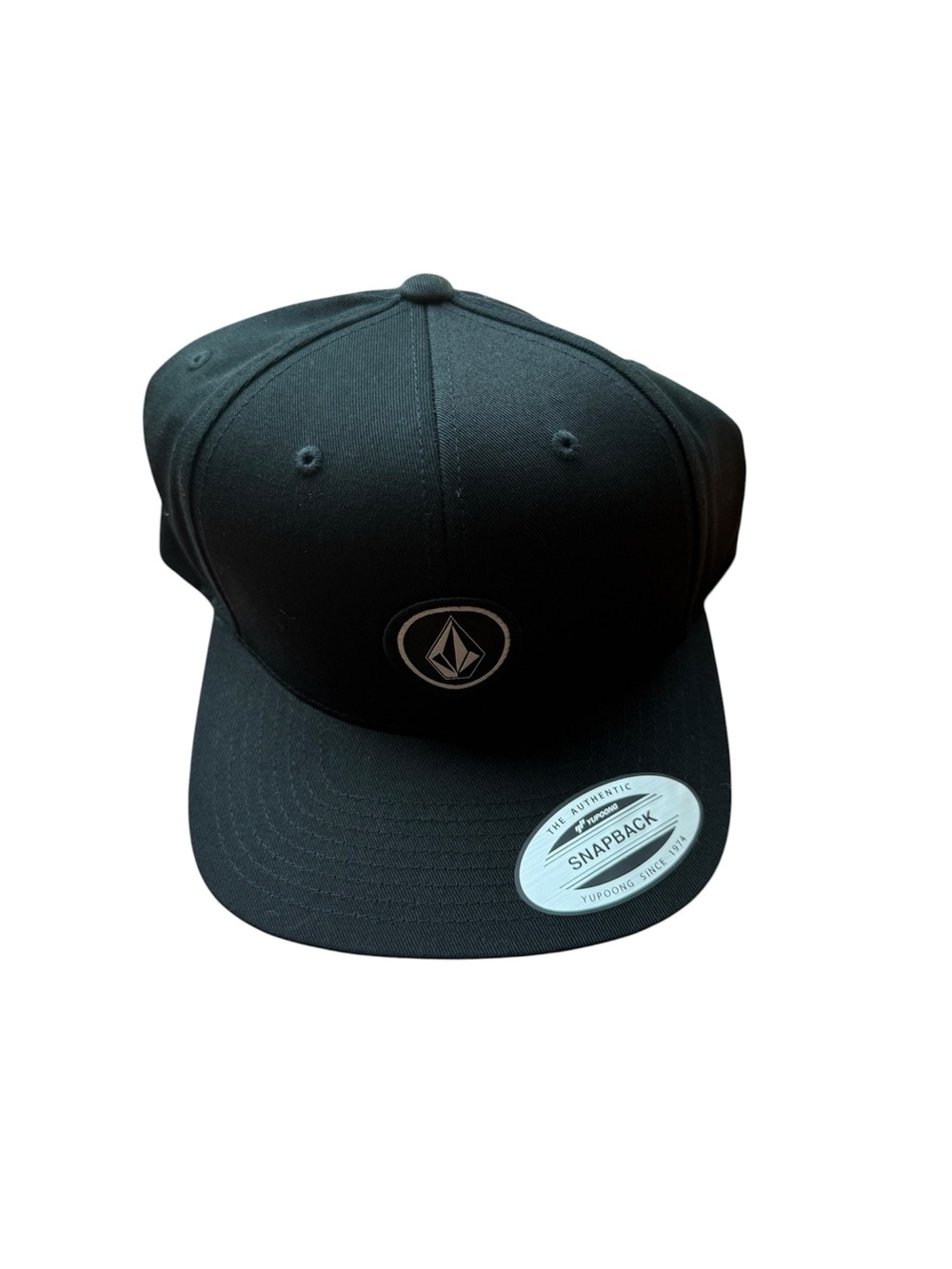 Volcom Black Snapback with Tonal Logo